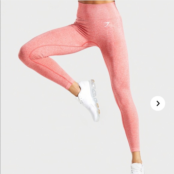 Gymshark Pants - GYMSHARK VITAL SEAMLESS LEGGINGS in coral marl